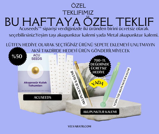Acuseeds™ – Kulak Akupresür Tohumları Doğal Stres, Anksiyete, Hormon ve İştah Dengesi Desteği
